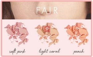 Blush on Fair Skin