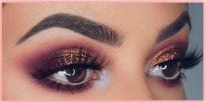 PURPLE AND BRONZE EYES