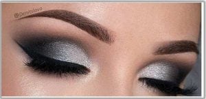 CLASSIC BLACK AND SMOKY SILVERY EYES