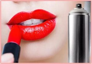 Hairspray to remove LipStick Stain