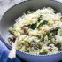 Creamy mushroom and zucchini risotto